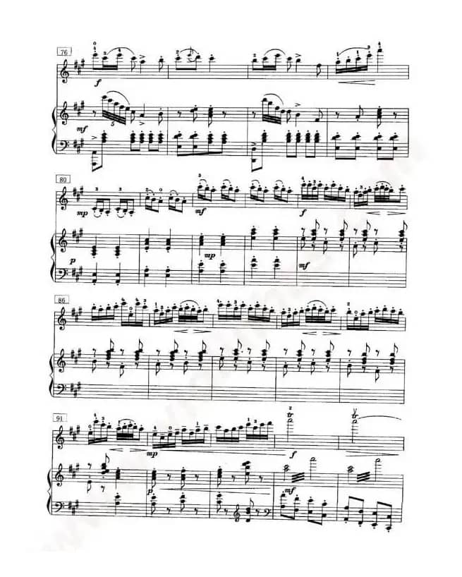 丰收渔歌（小提琴谱）