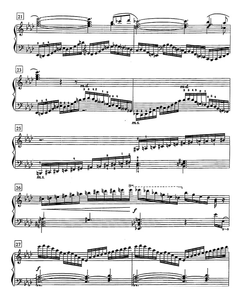 钢琴教程第七级 练习曲（OP.72 No.11）