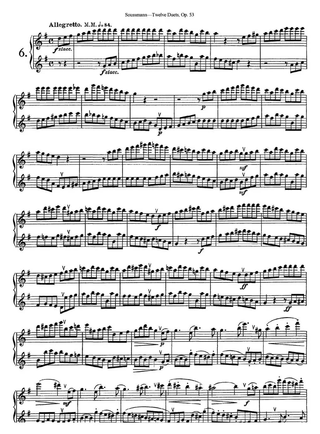 苏斯曼12首长笛重奏曲Op.53（NO.6-NO.7）