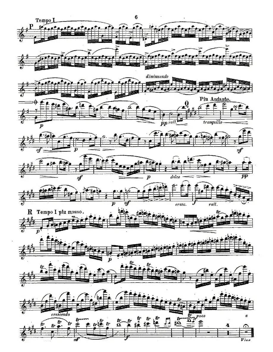 Concertstück . Op. 3. - flute part only