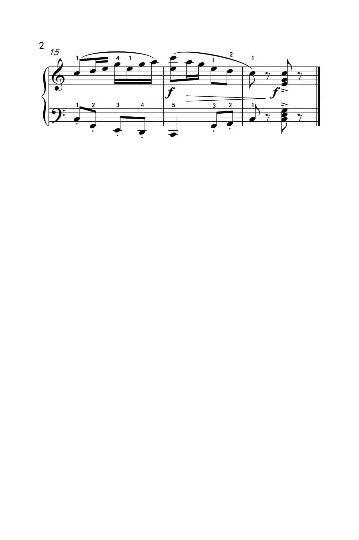 中国风格练习曲（约翰·汤普森 成人钢琴教程 第二册）