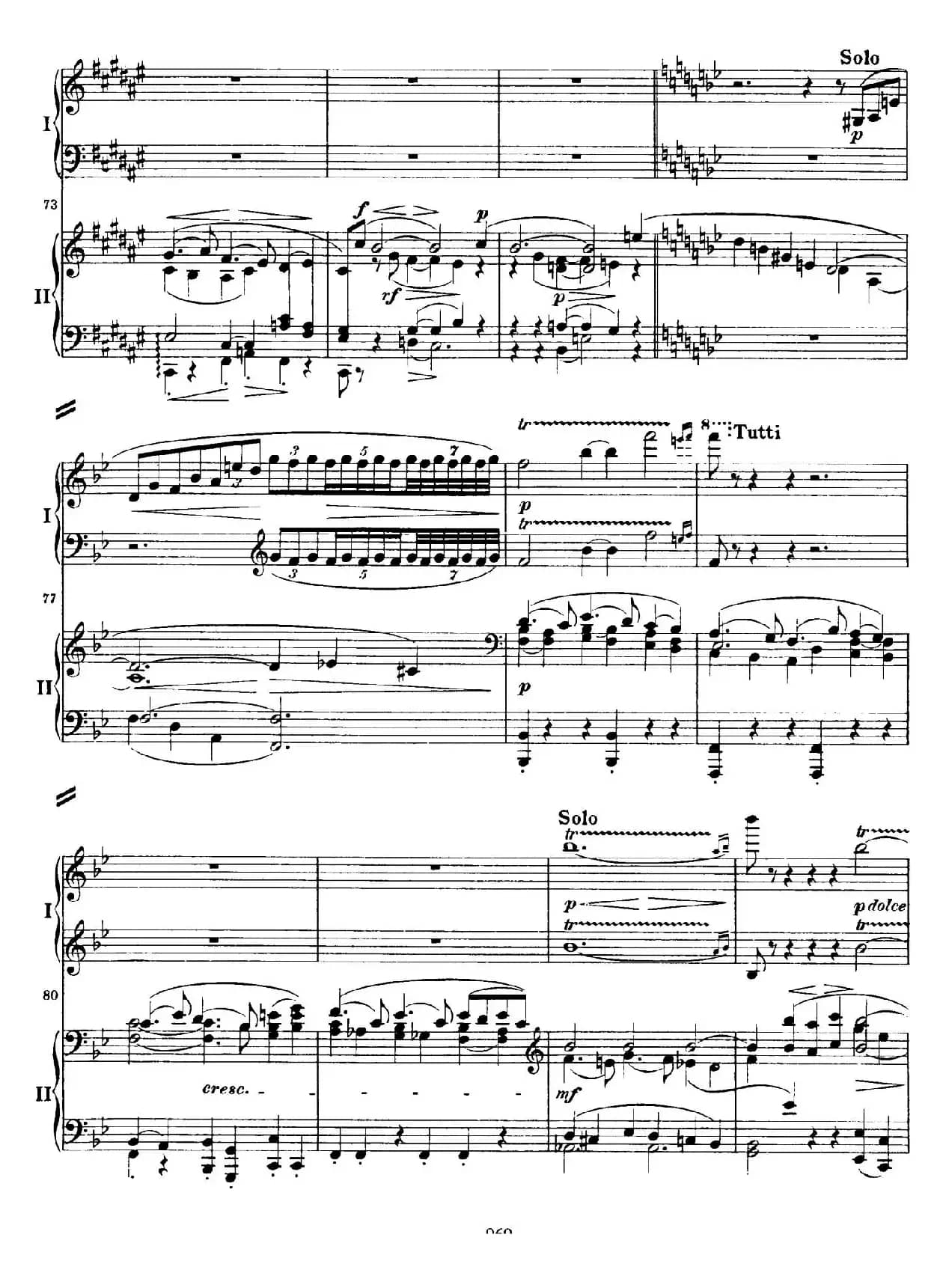 降B大调第二钢琴协奏曲（P71——80）