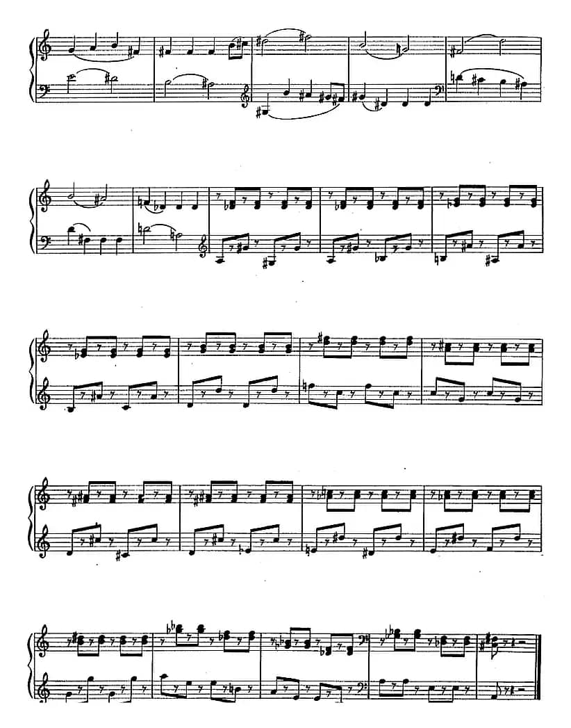 钢琴简易练习曲十六首（丁善德作品三十一号）