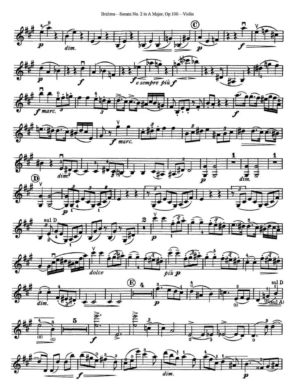 Violin Sonata No.2 in A Major Op.100