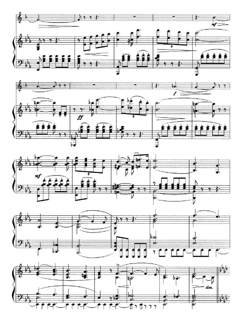 音乐会回旋曲（小号+钢琴伴奏）