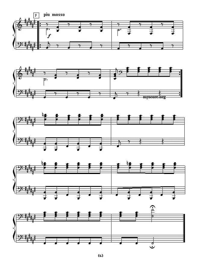 西班牙舞曲（四手联弹之二）