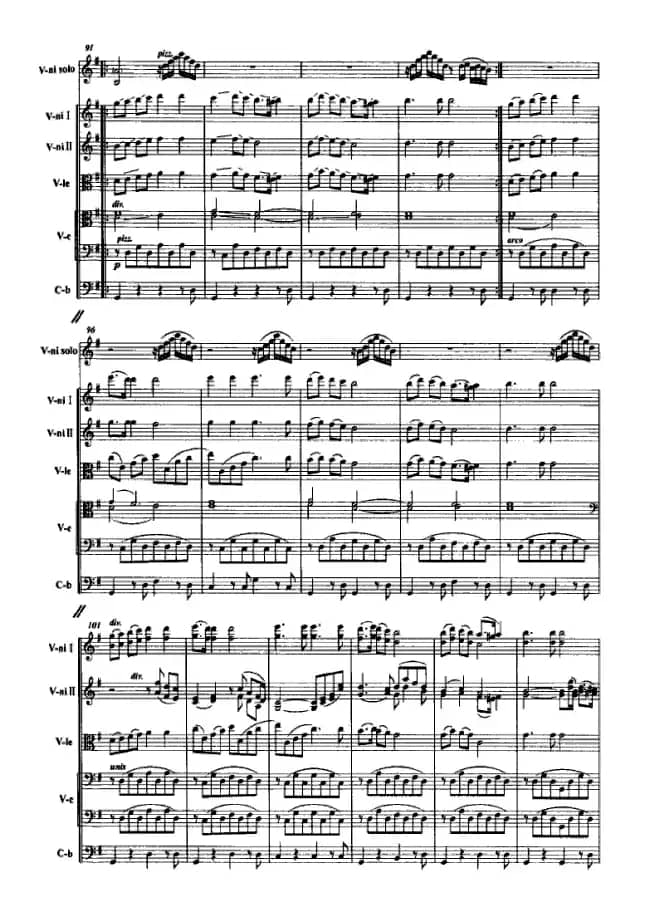 半个月亮爬上来（弦乐队+独奏小提琴+女中音）