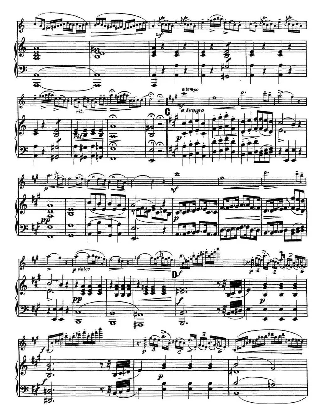 Rode Concerto No.7 in A Major（小提琴+钢琴伴奏）