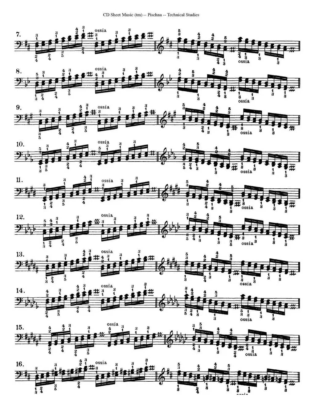 Technical Studies 60 Progressive Exercises （60首钢琴循序渐进练习曲 P91——99）