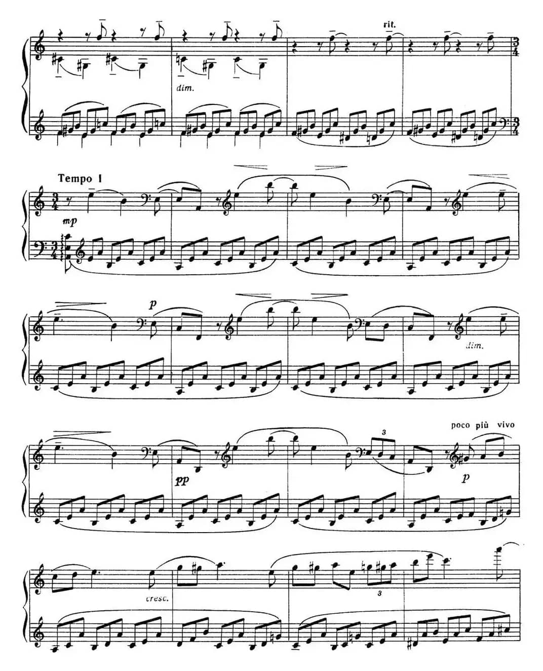 拉赫玛尼诺夫 音画练习曲10或11 Etudes tableaux Op.39 No.2