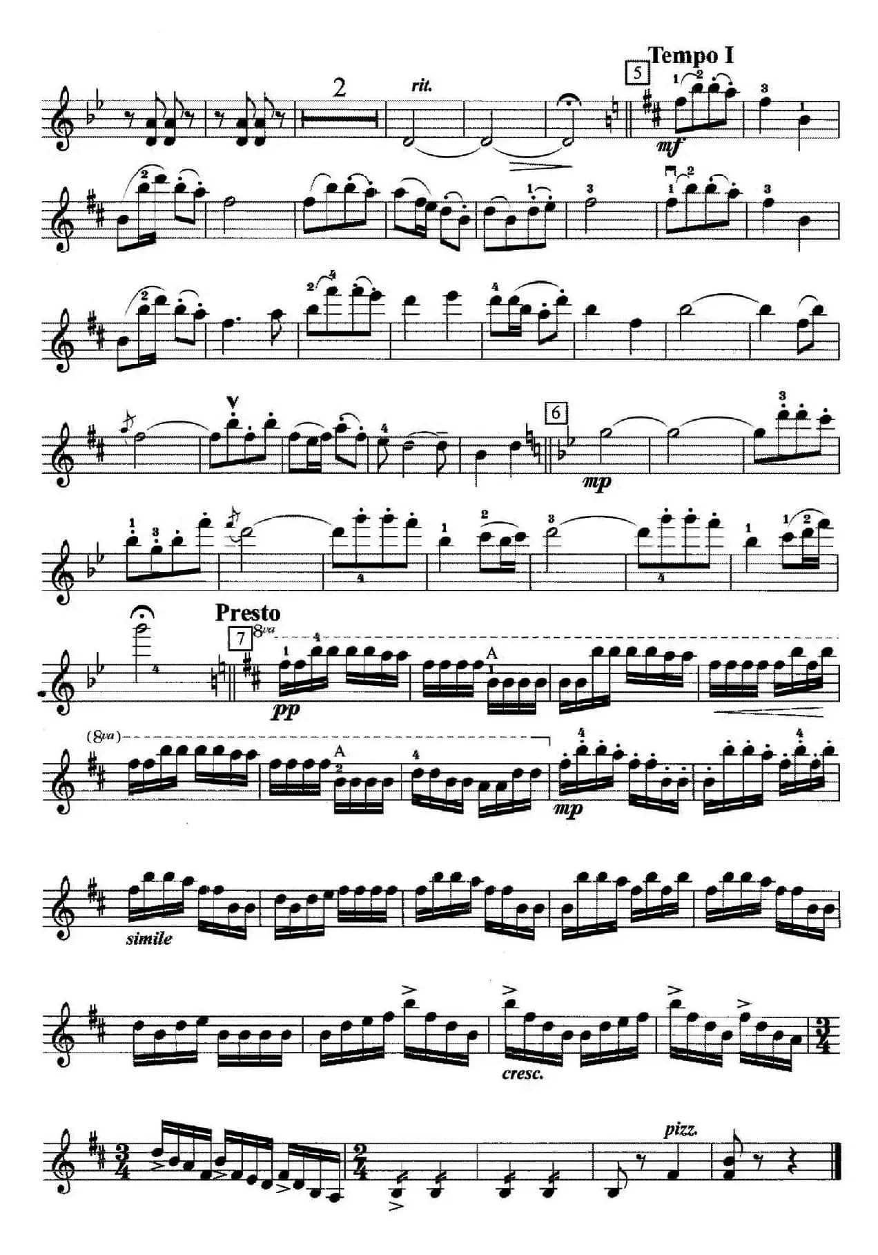 巧姑娘（弦乐四重奏第一小提琴分谱）