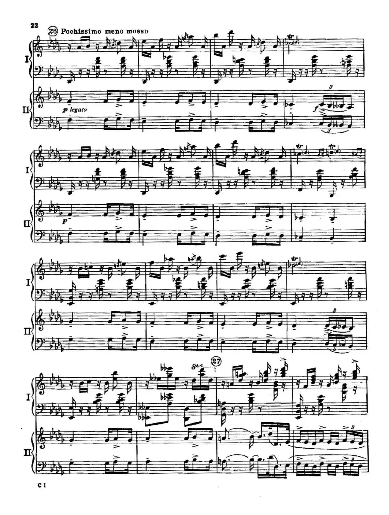 F大调爵士钢琴协奏曲（美版双钢琴原谱 P21—30）