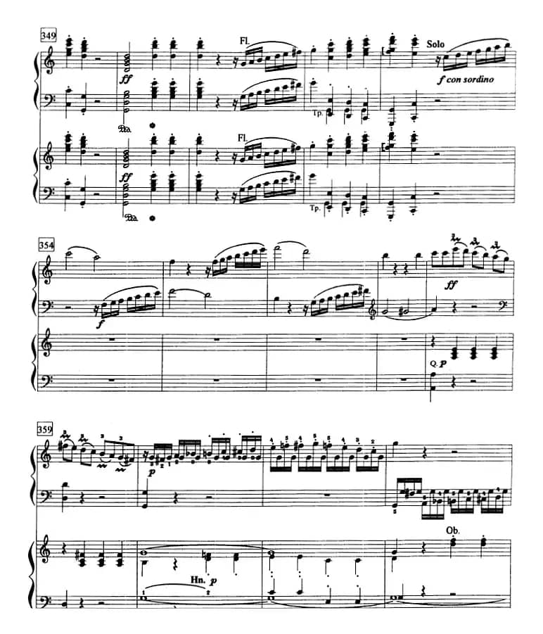 钢琴教程第八级 大型乐曲（C大调第一钢琴协奏曲 Op.15 第一乐章）