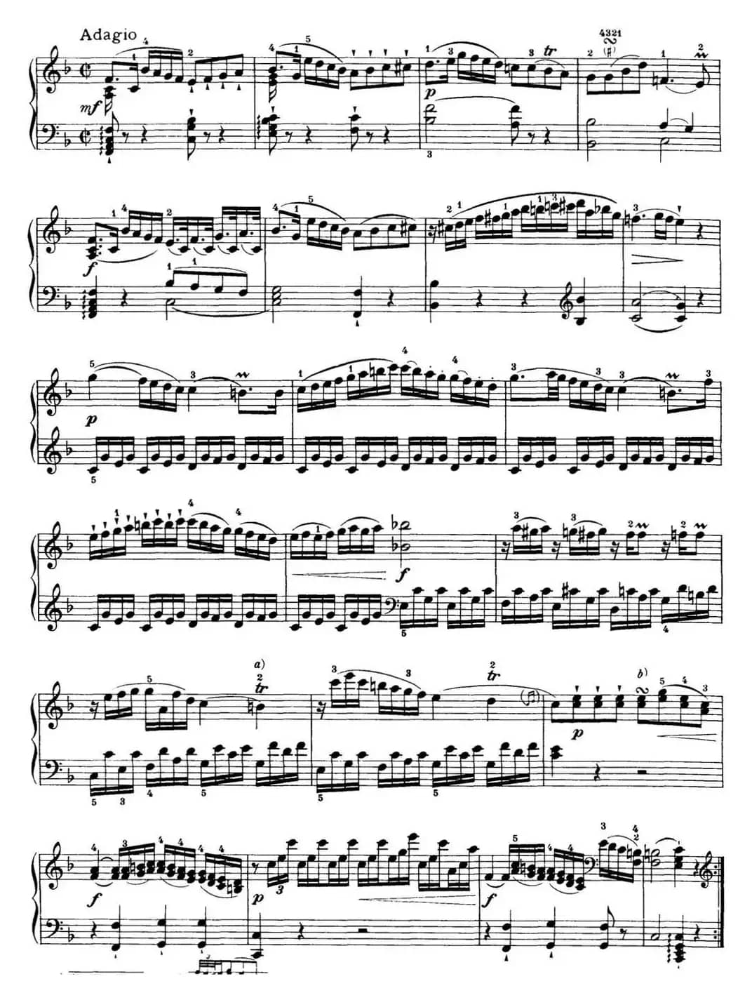 海顿 钢琴奏鸣曲 Hob XVI 35 in C major