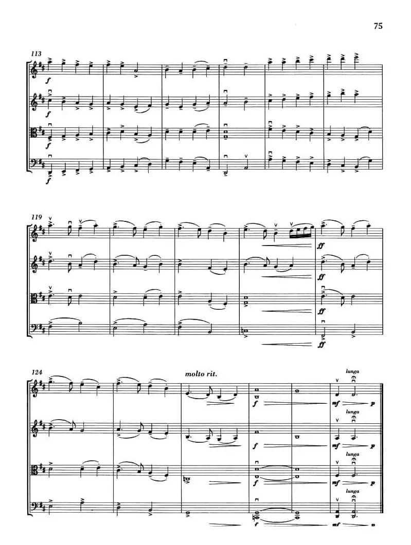 GOOD KING WENCESLAS（弦乐四重奏）