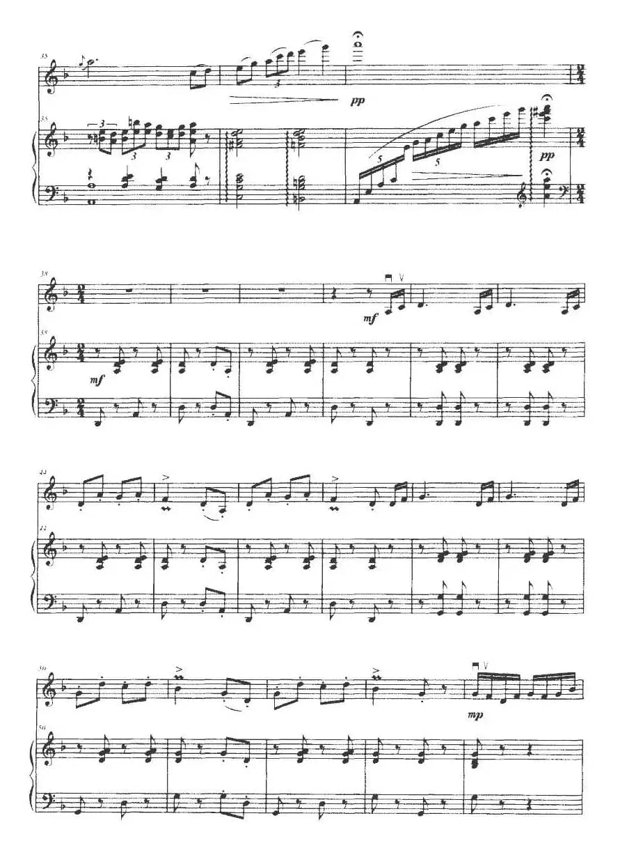 红河之恋（小提琴+钢琴伴奏）