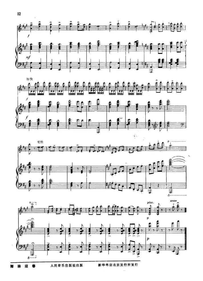 椰林迎春（小提琴+钢琴伴奏）