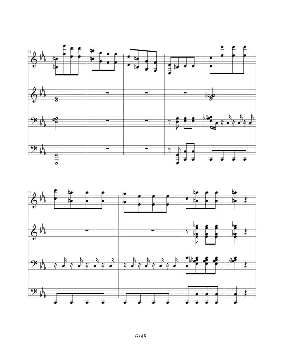 命运交响曲（四手联弹）