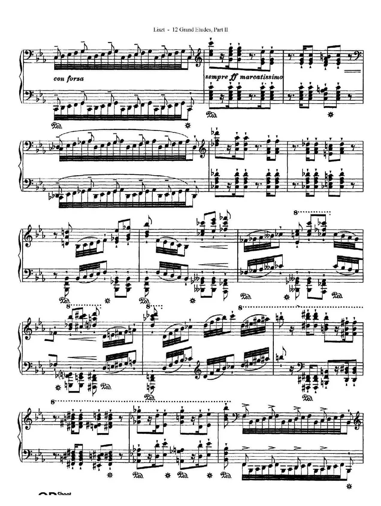 12 Grand Etudes S.137（12首华丽的练习曲·8）