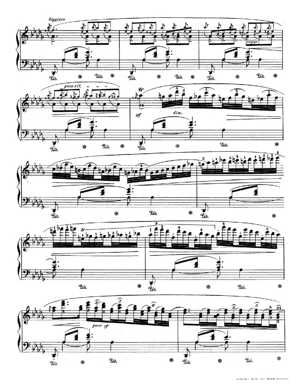 Berceuse in D-flat Major Op.57（降D大调摇篮曲）