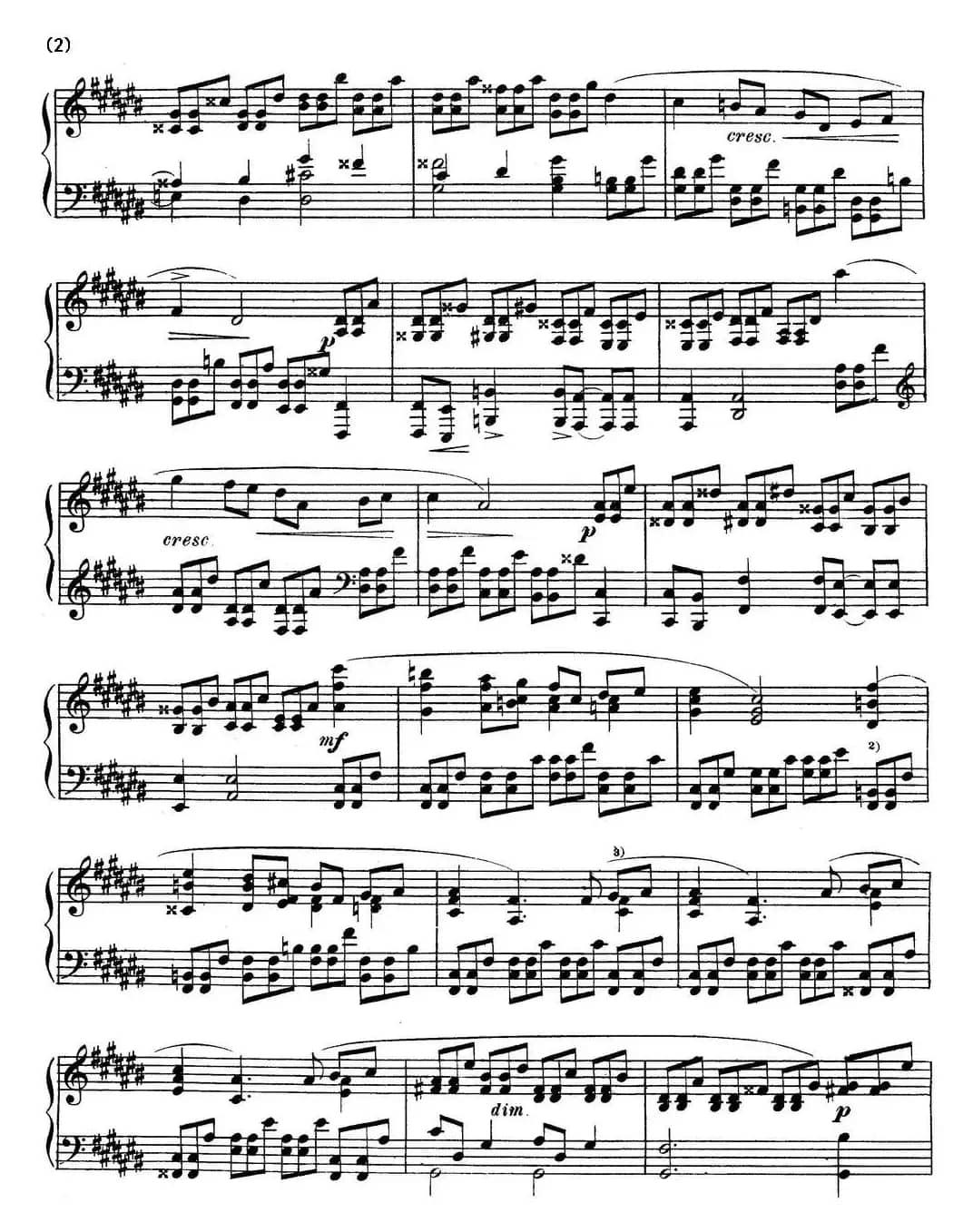 斯克里亚宾12首钢琴练习曲 Op8（No.1 Alexander Scriabin Etudes）