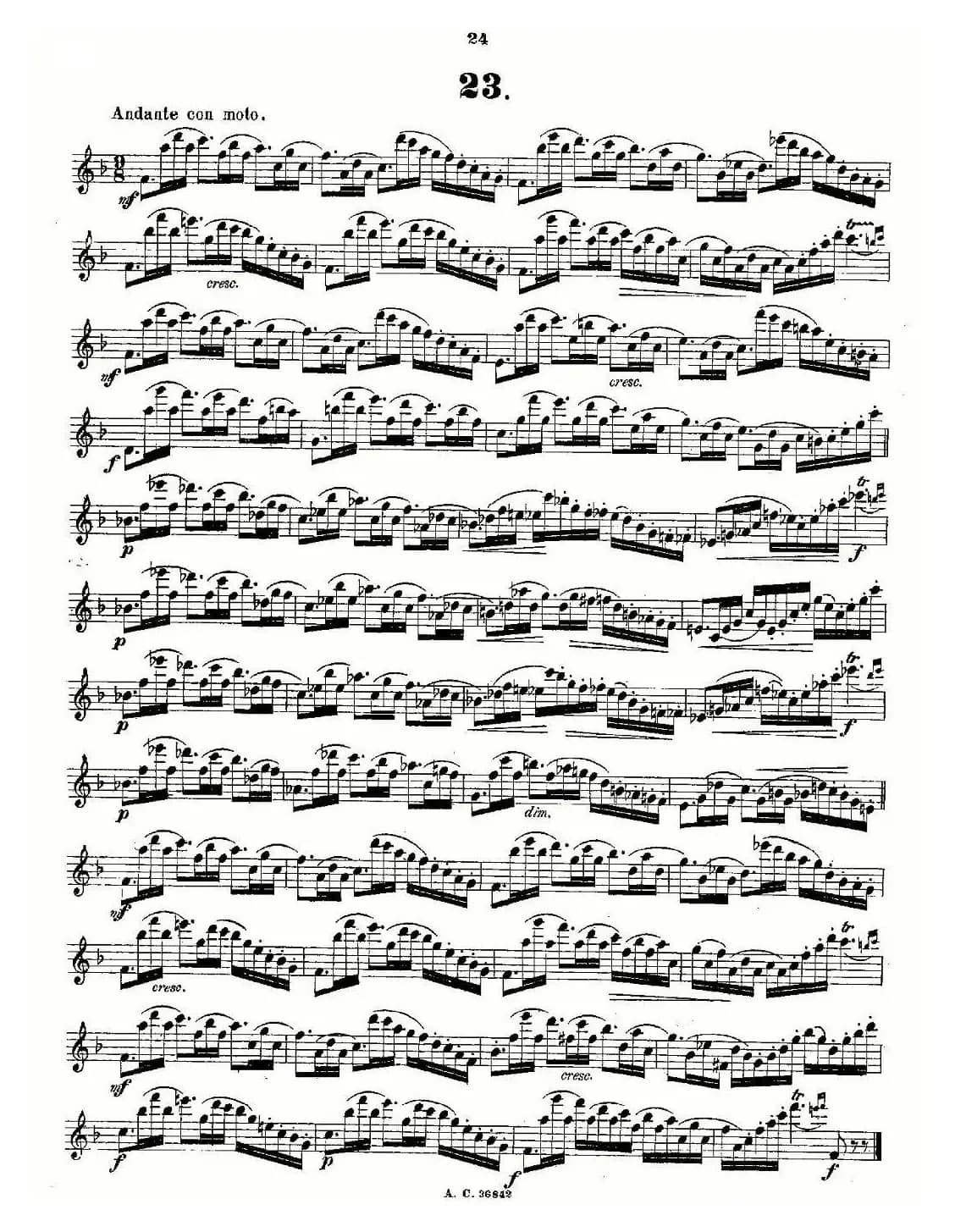 24首长笛练习曲 Op.21 之13—24