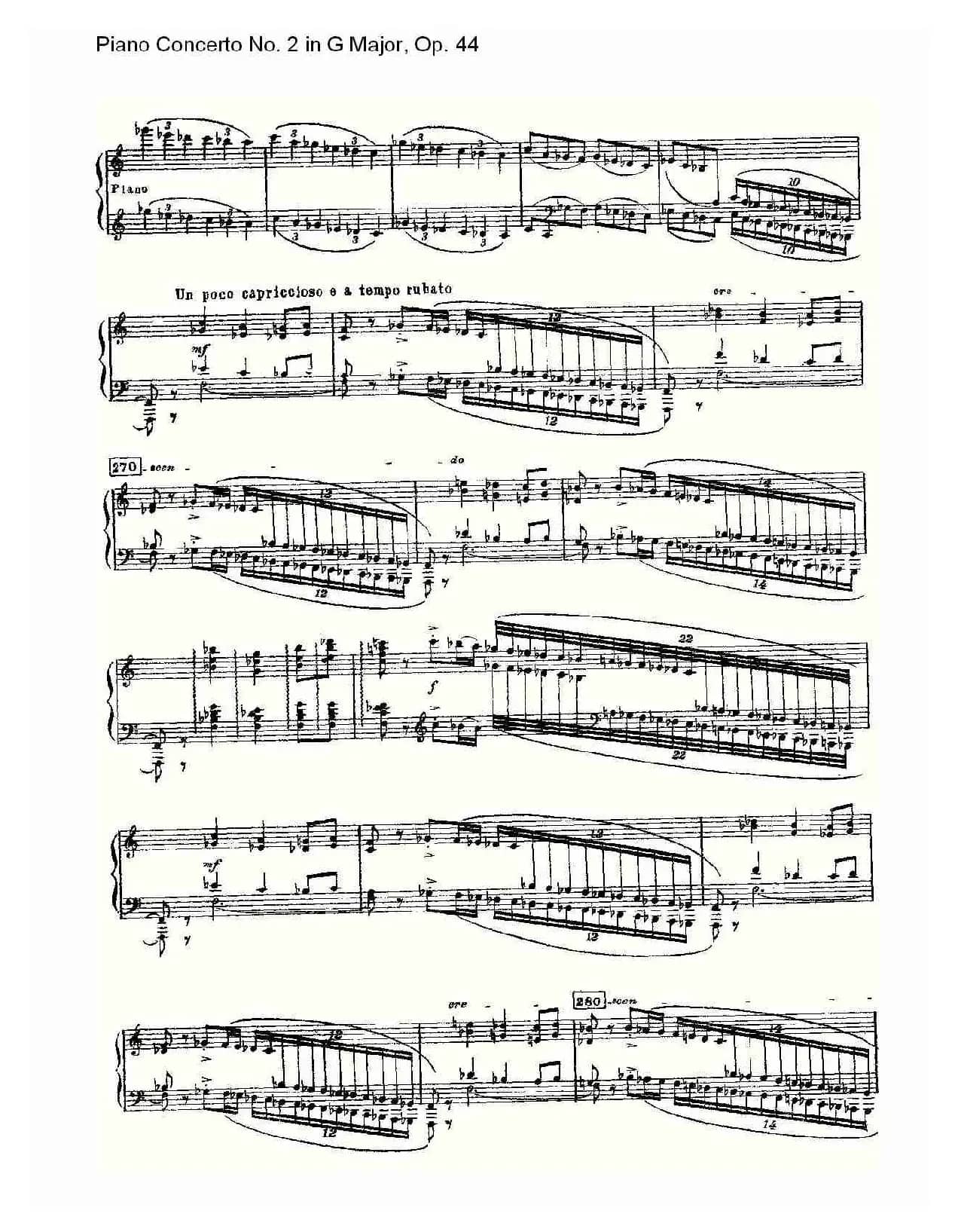 G大调第二钢琴协奏曲, Op.44第一乐章（二）
