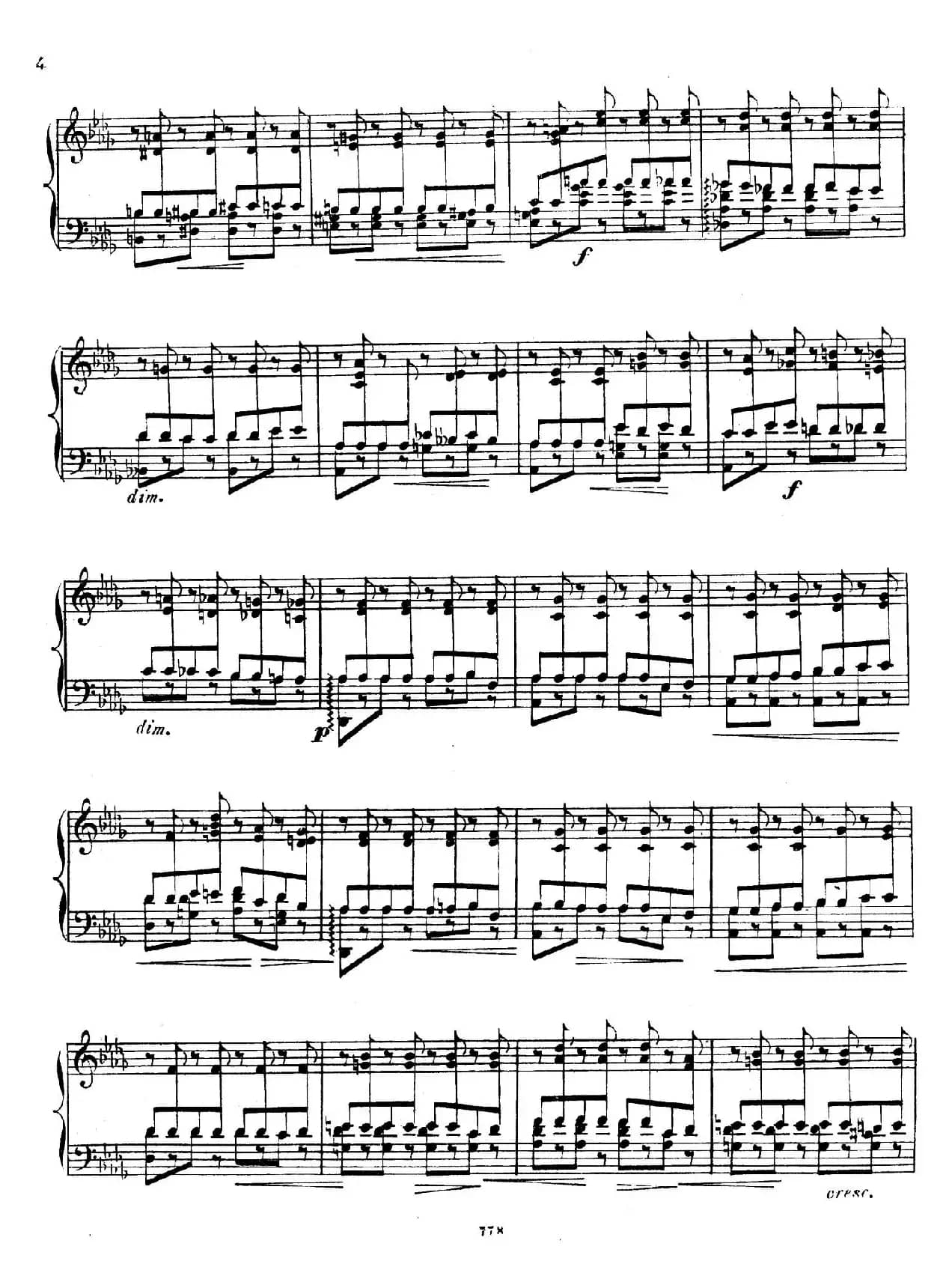 Grande Etude de Concert Tremolo Op.58（音乐会练习曲“震音”）