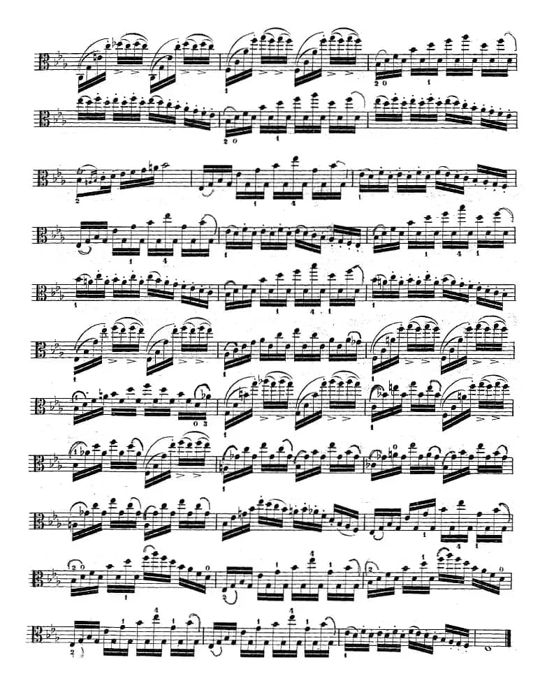 克莱采尔《中提琴练习曲40首》（ETUDE 27-29）