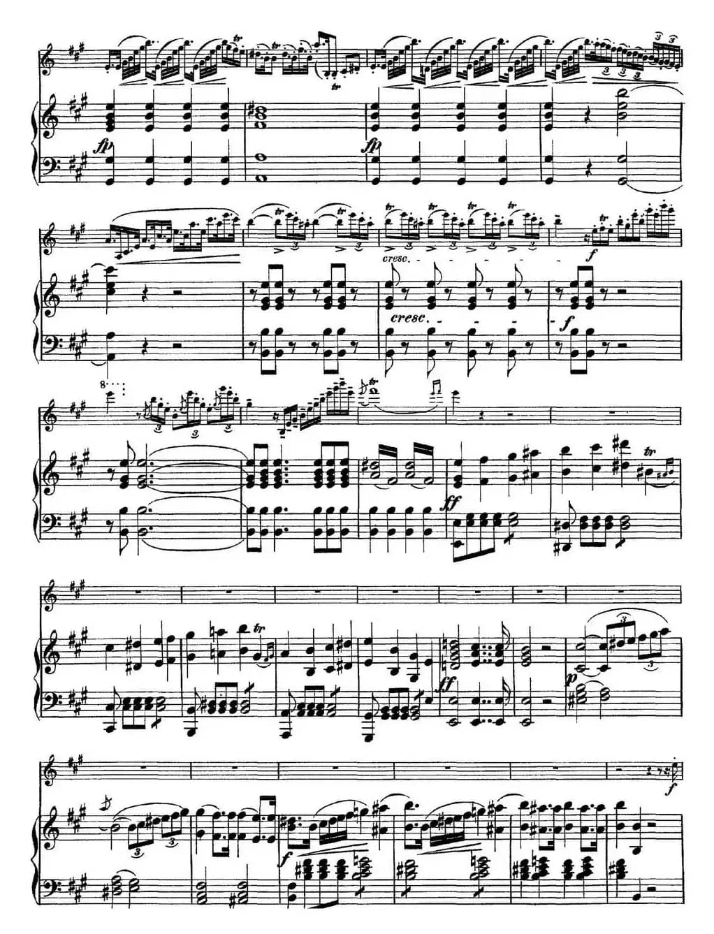 Rode Concerto No.7 in A Major（小提琴+钢琴伴奏）