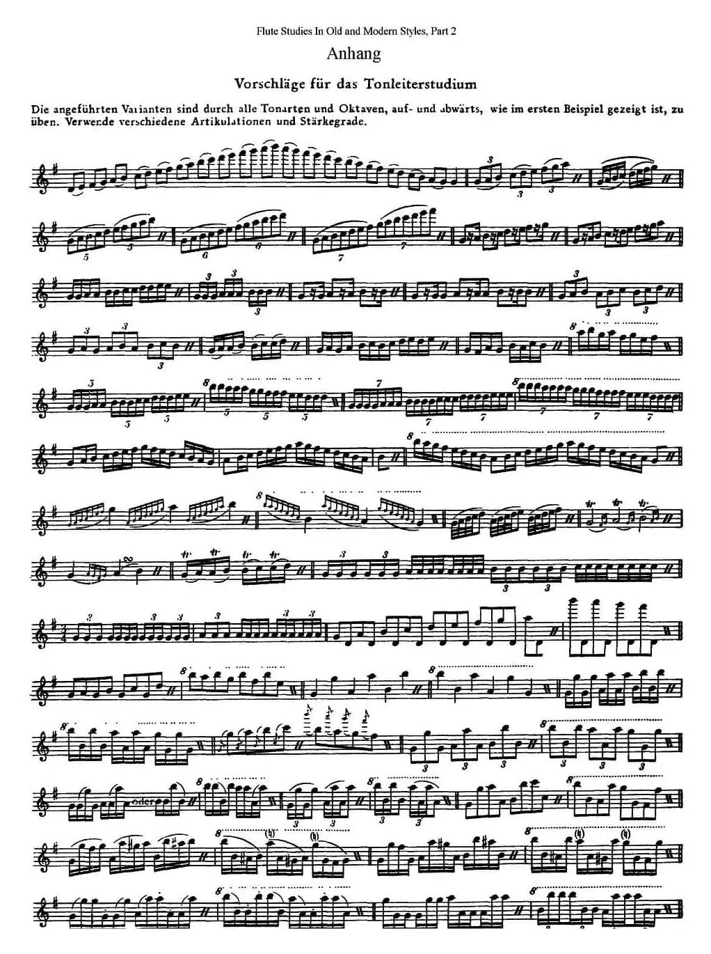 斯勒新老风格长笛练习重奏曲（第二部分）（NO.13）