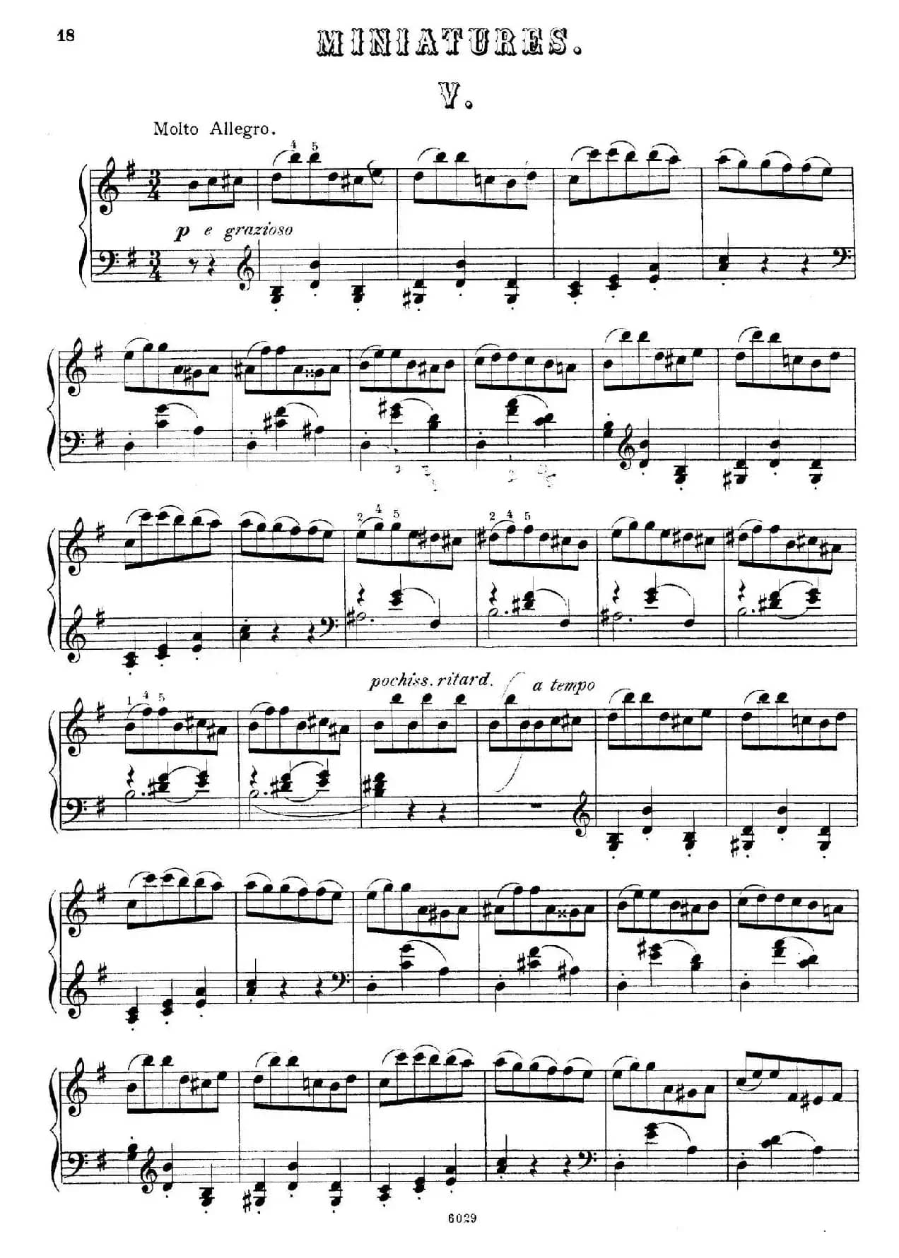 Cinque Miniatures Op.28（5首小画像·5）