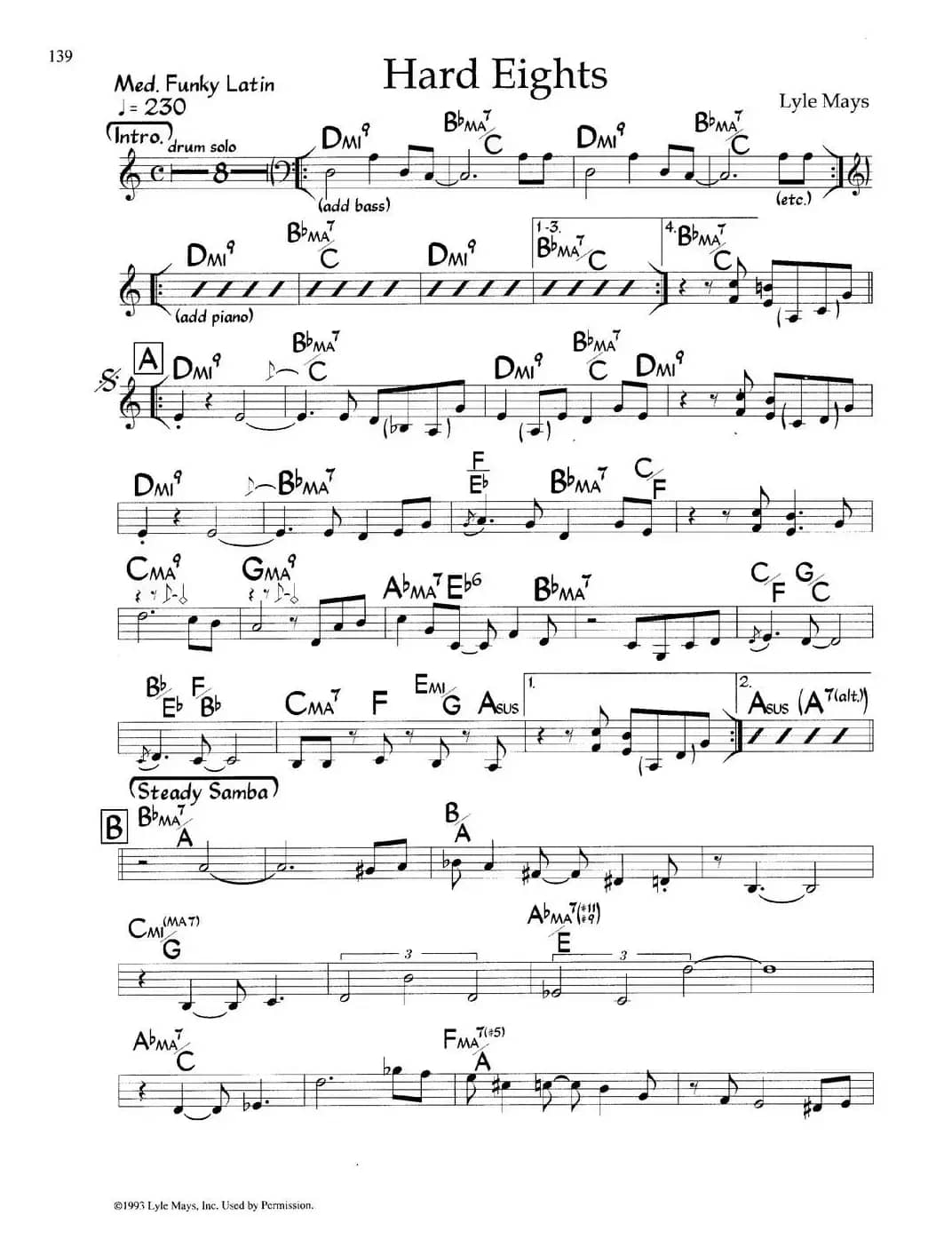 Hard Eights（爵士钢琴曲）