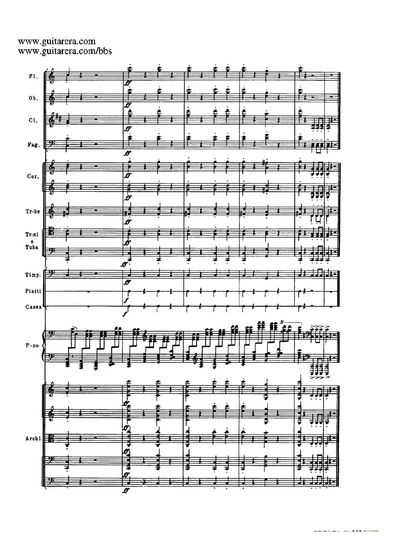 c小调第二钢琴协奏曲 Op.18（第三乐章总谱P25——37）