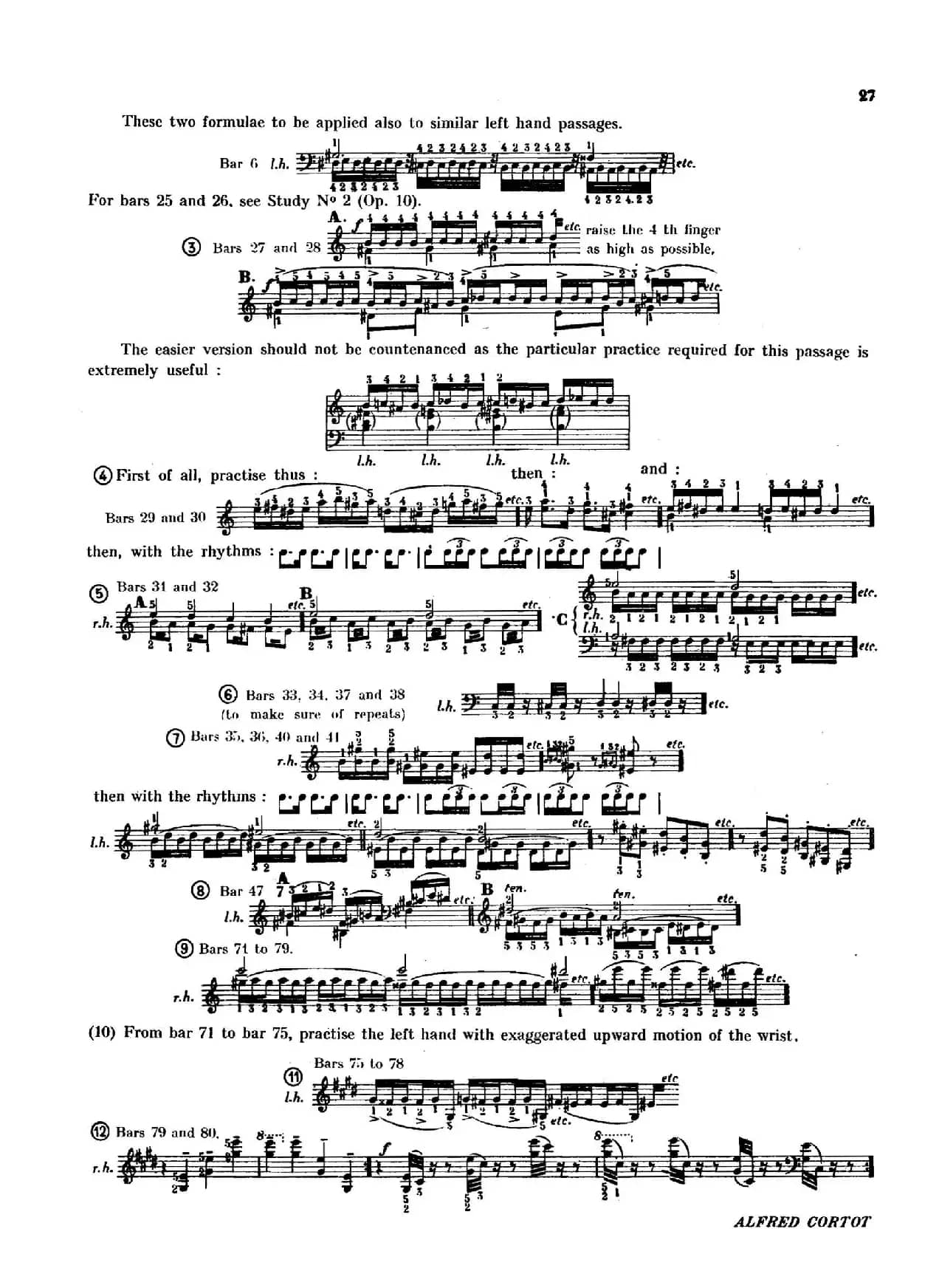 12 Etudes Op.10 柯尔托教学版（12首练习曲·4）