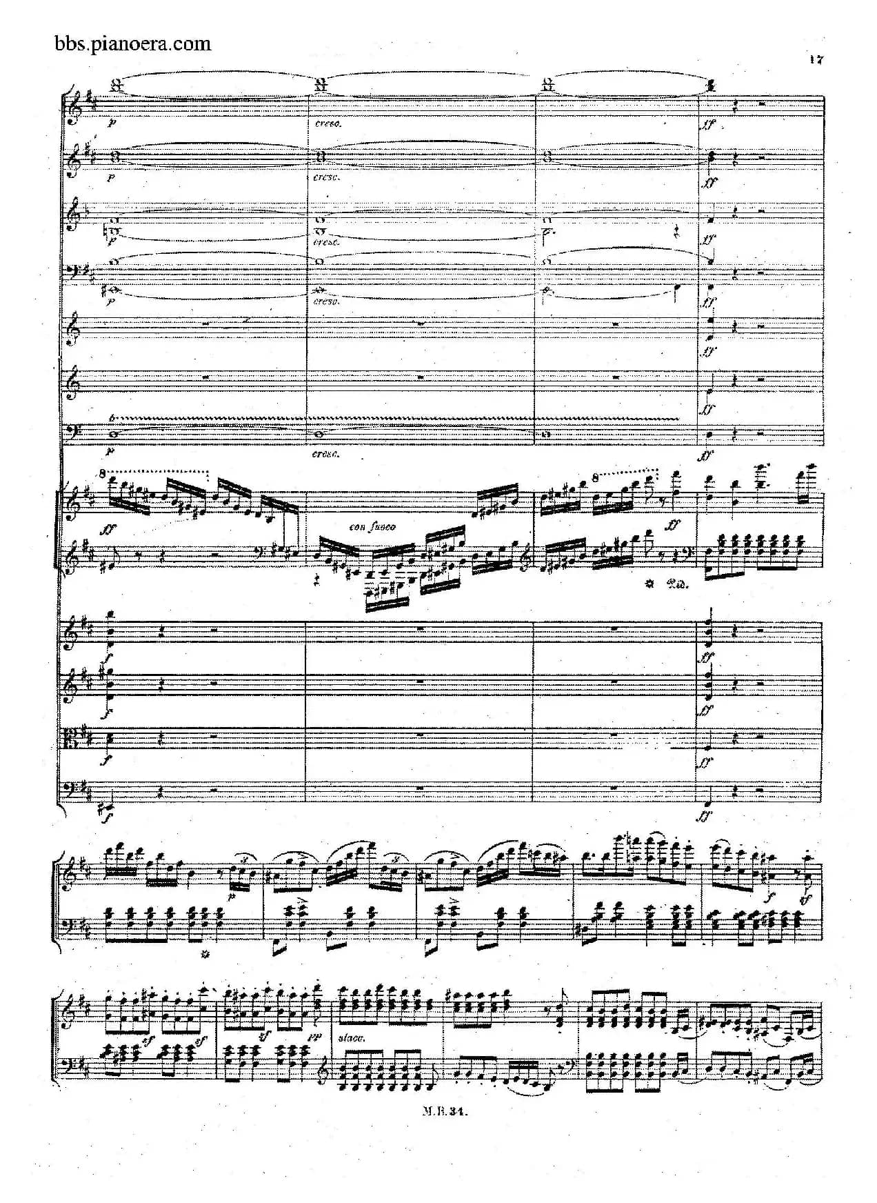 Capriccio Brillante in B Major Op.22（B大调华丽随想曲·钢琴+乐队总谱）