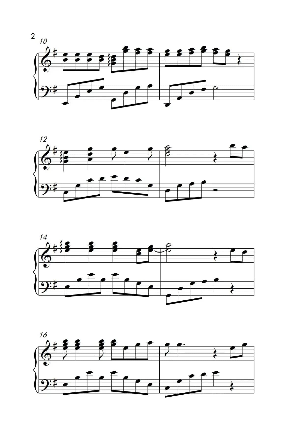 风雨无阻（《弹吧音教》制谱版）