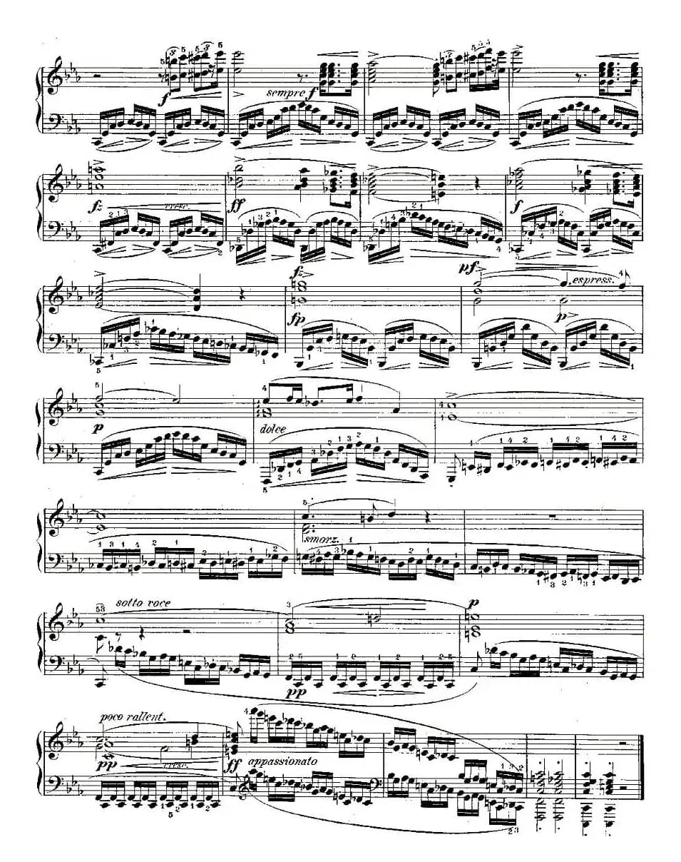 肖邦钢琴练习曲，Op.10之十二