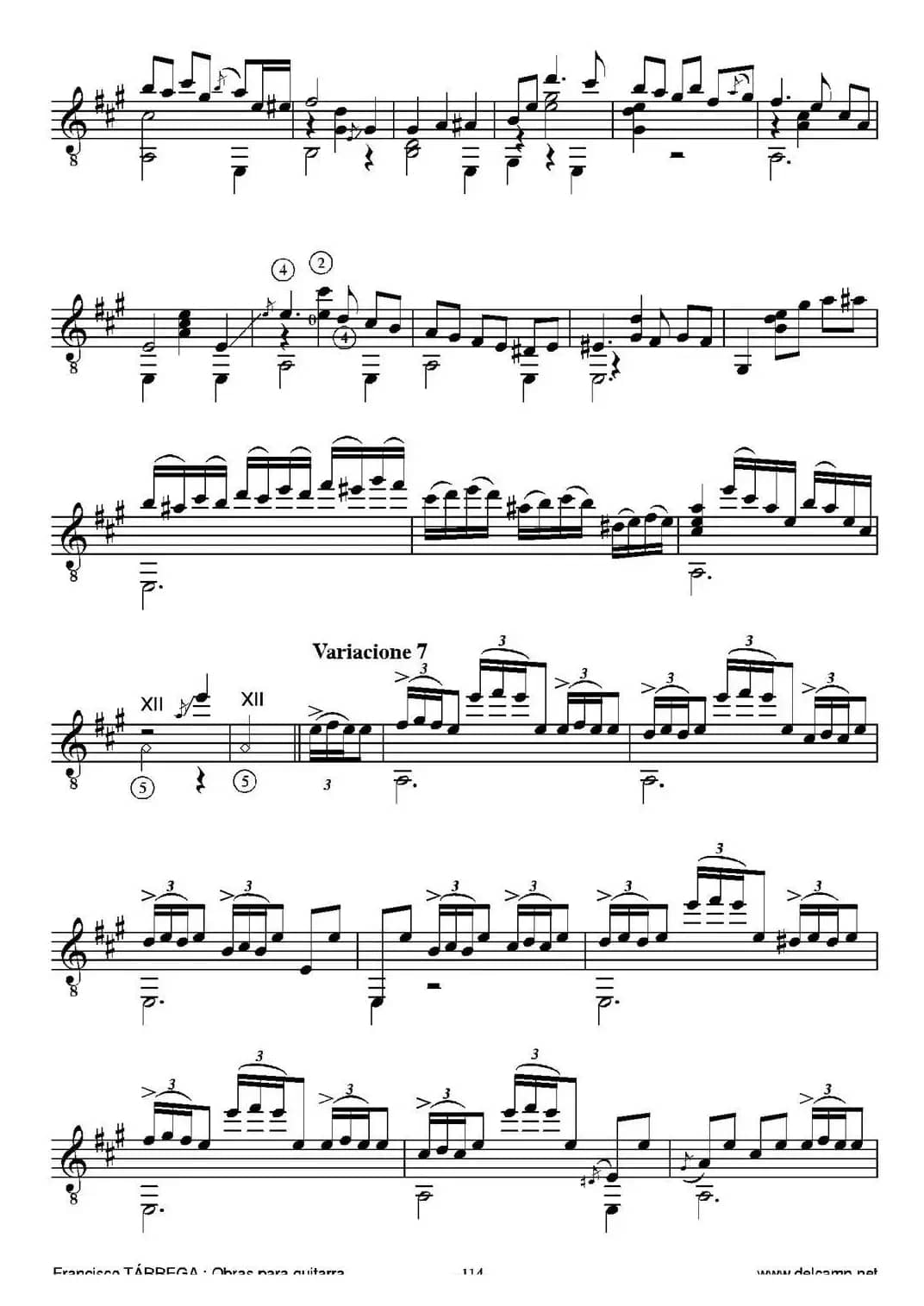 EL CARNAVAL DE VENECIA(Grande variaciones sobre un tema de Niccolo Paganini)（古典吉他）