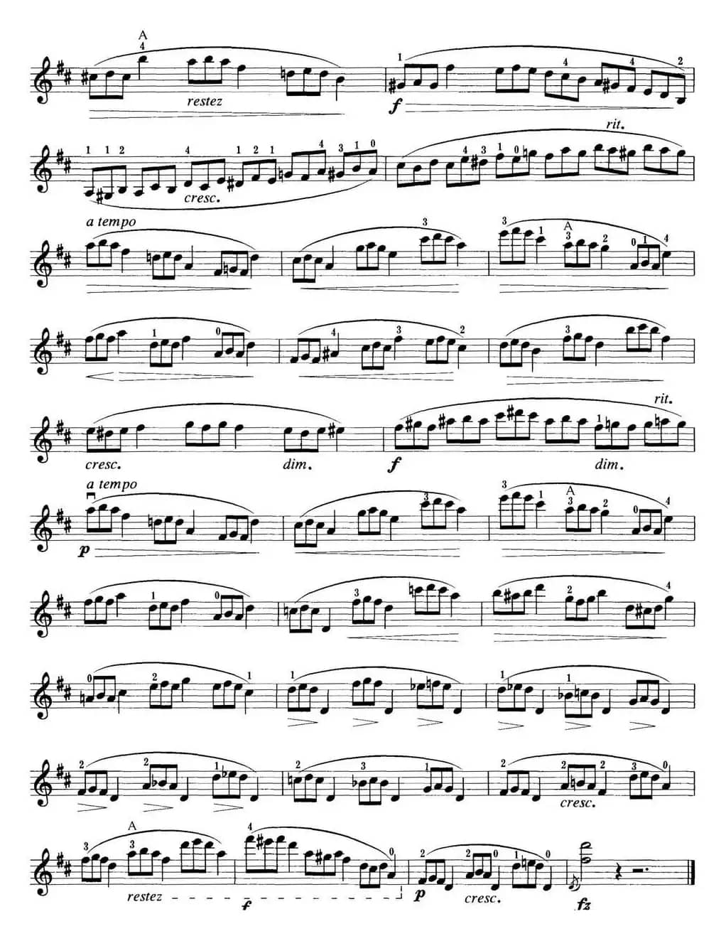 小提琴考级第五级：练习曲（6首）