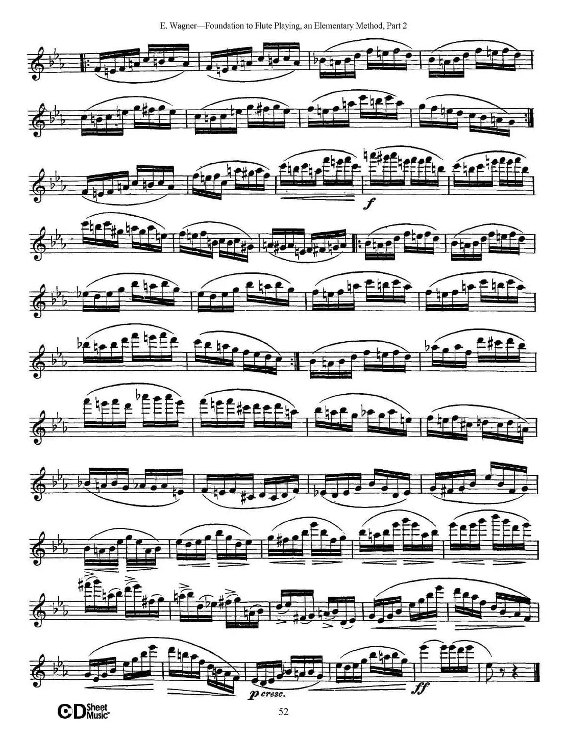 长笛演奏基础教程练习（Etude 5）