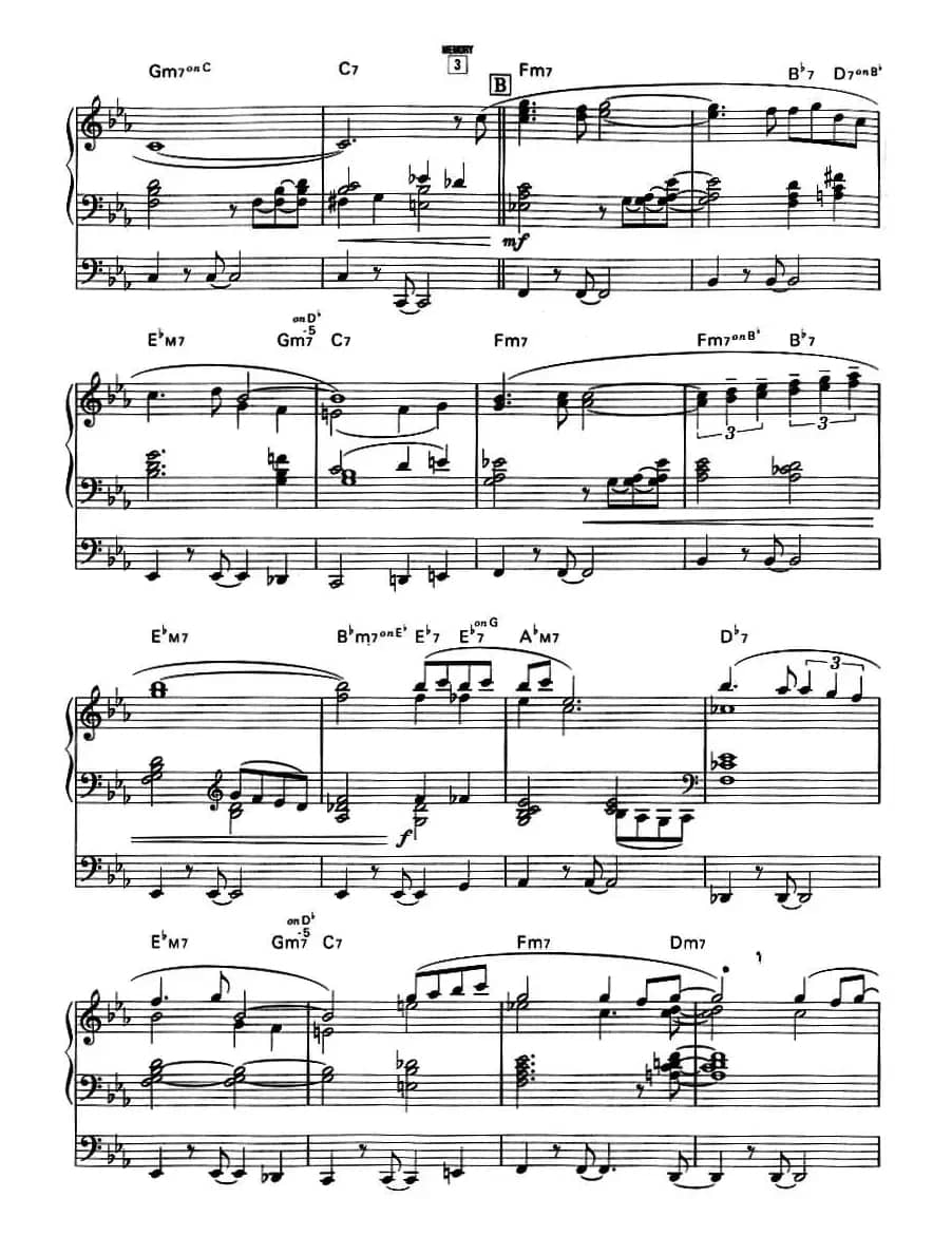 海沟（双排键电子琴谱）