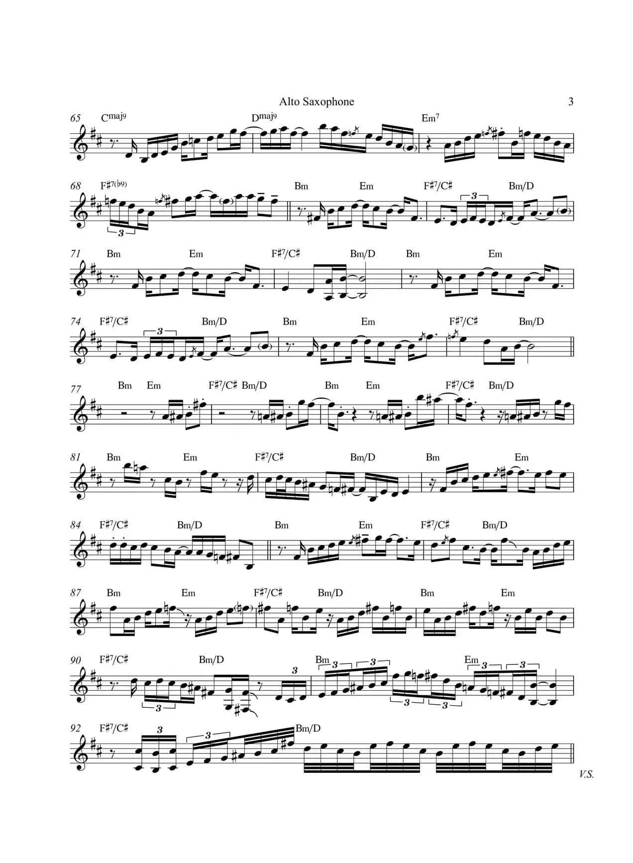 Tequila Moon（中音萨克斯）