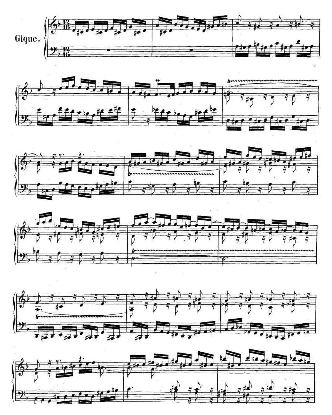 英国组曲No.6 巴赫 d小调 6th Suite BWV 811