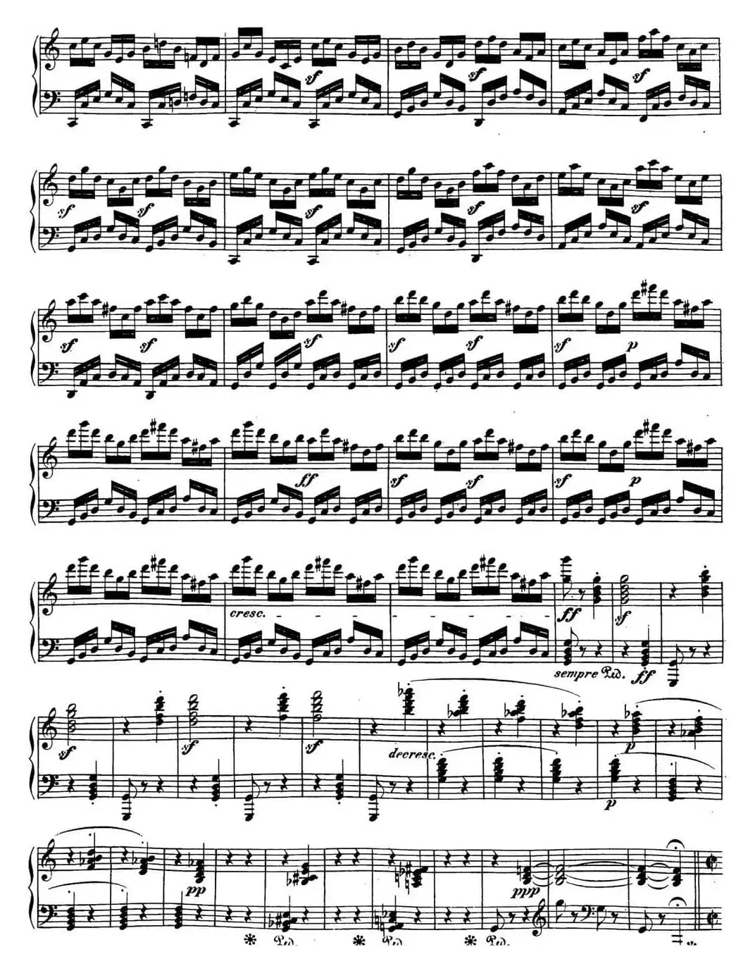 贝多芬钢琴奏鸣曲21 黎明（华尔斯坦） C大调 Op.53 C major