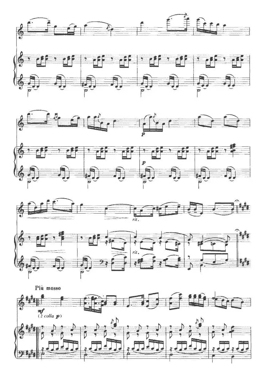 思乡曲（小提琴+钢琴伴奏）