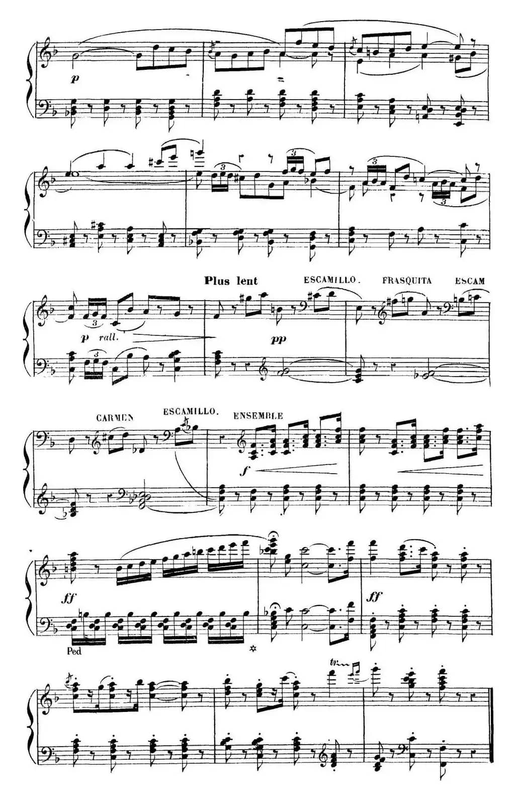 Carmen for Solo Piano（卡门全剧钢琴独奏版）（No.14）