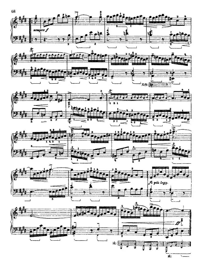 第六组曲：F大调·吉格