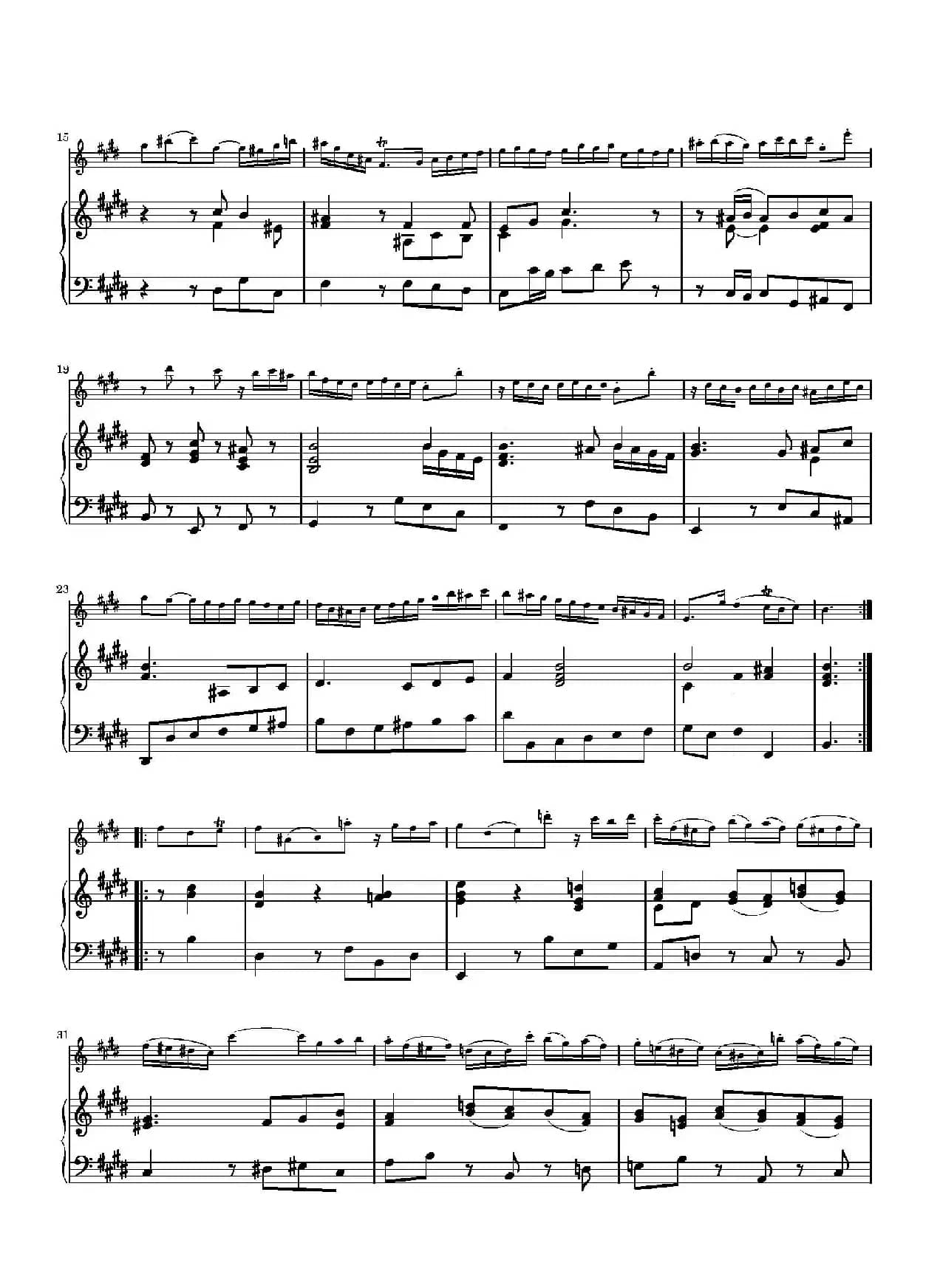 Allegro Assai（BWV1035 ）