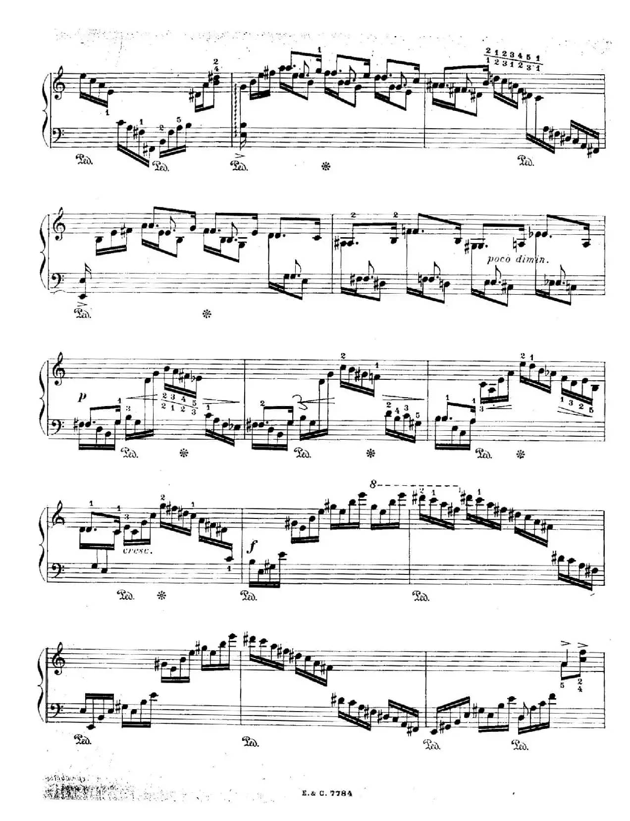 12 Etudes For The Left Hand Op.92 No.1(12首为左手而作的钢琴练习曲)